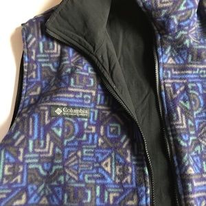 Vintage Reversible synchilla Columbia Vest